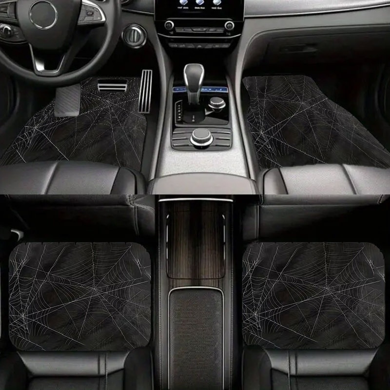 Interior Design Web Free - 5pcs Spider Web Pattern Car Floor