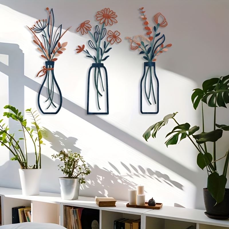 3 Large Floral Wall Art Sculpt - Interior Design Modern 评论和价格