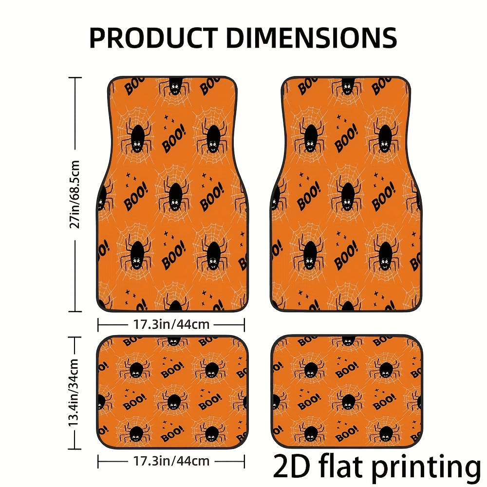 4pcs Car Floor Mats, Halloween - Interior Design Web Free 评论和价格