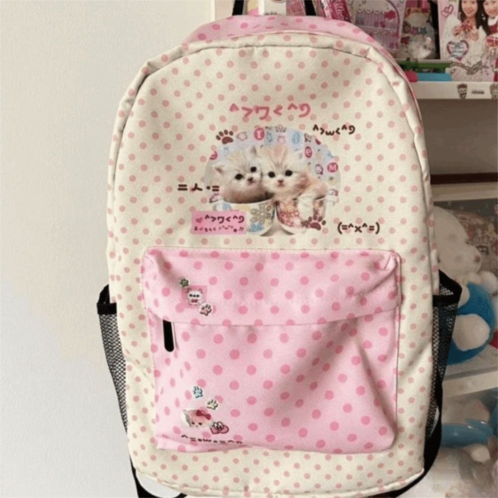Kawaii Contrast Color Cat Dot  - Interior Design Handbook 评论和价格