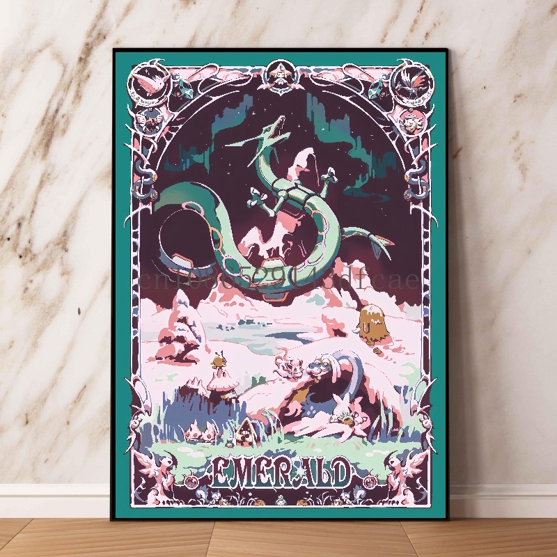 Pokemon Retro Cartoon Poster C - Interior Design Modern 评论和价格