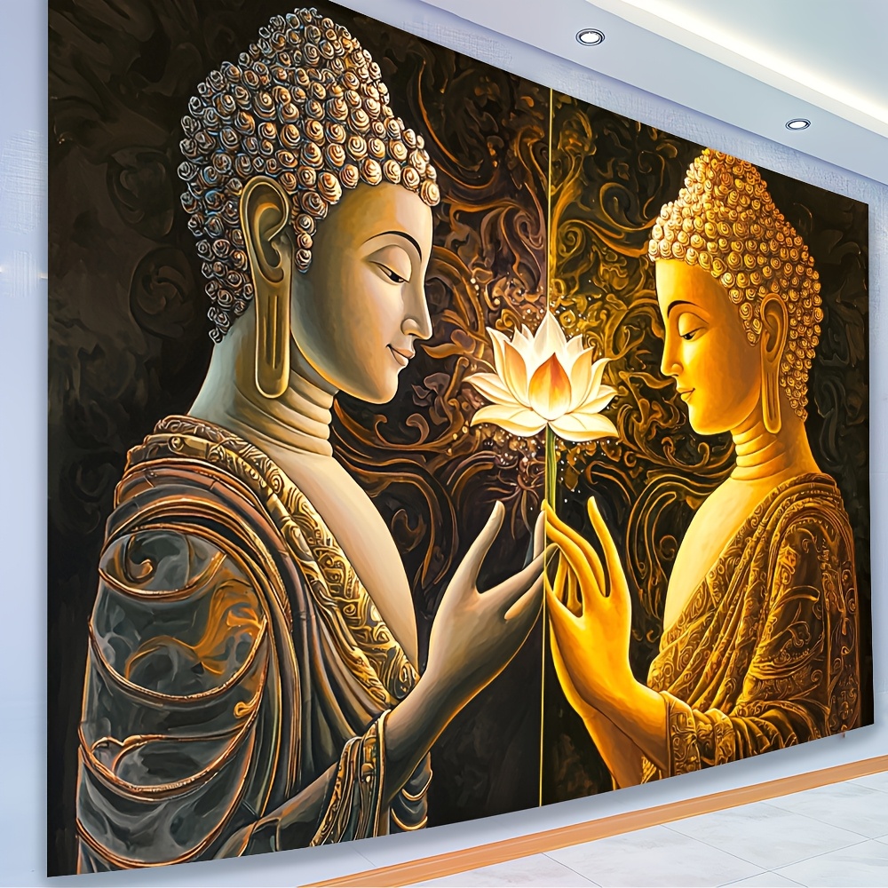 Buddha Lotus Wall Tapestry Spi - Interior Design Zen Style 评论和价格