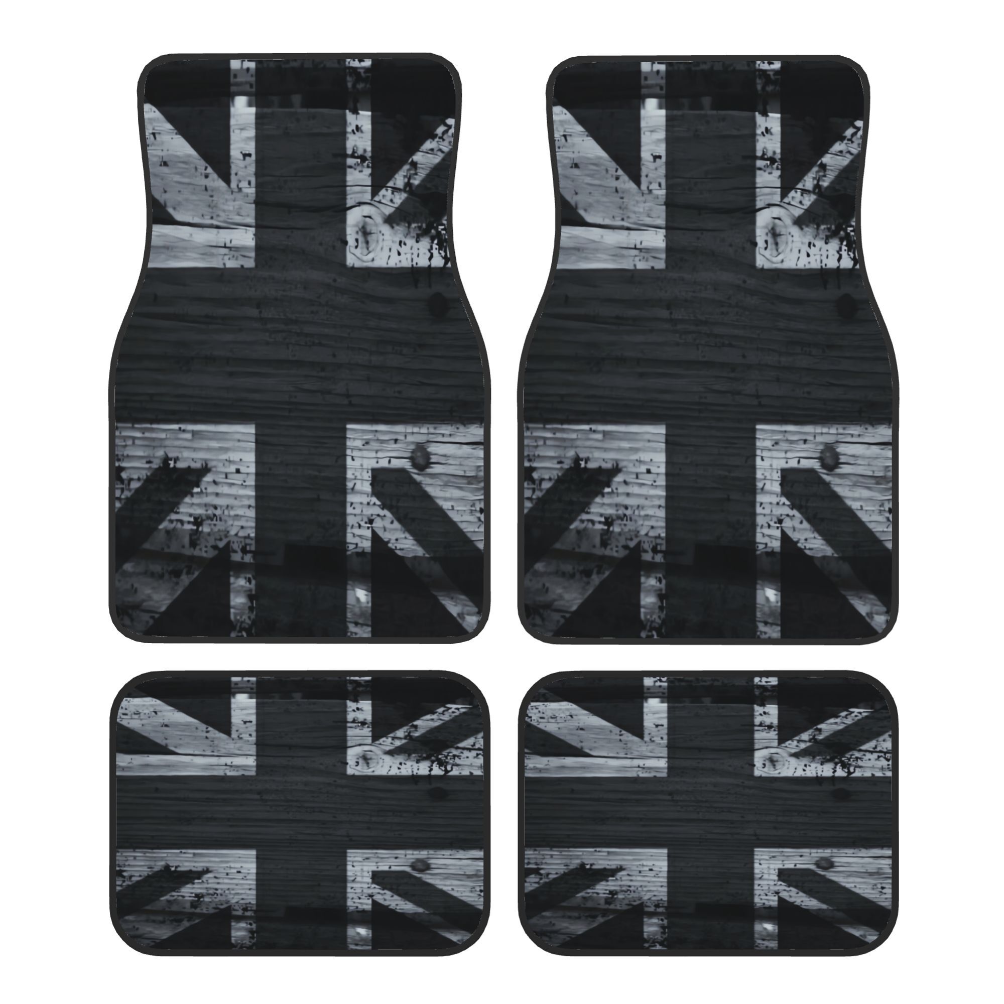 4pcs Black And White UK Flag C - Interior Design Uk 评论和价格