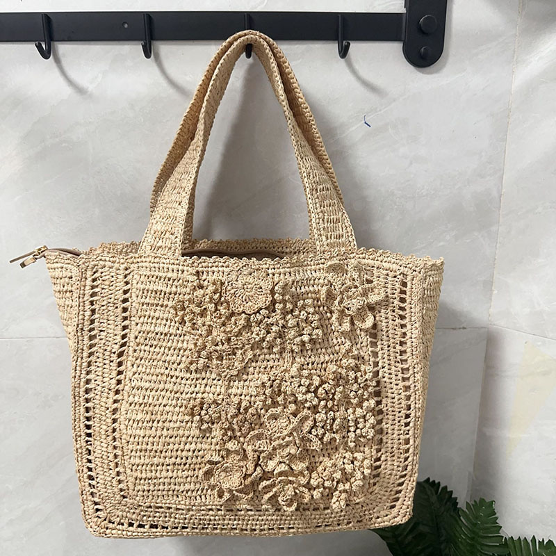 Summer Flower Woven Tote Bag B - Interior Design Bali 评论和价格