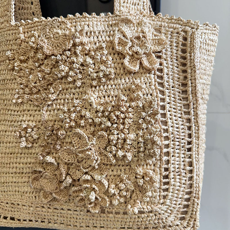 Summer Flower Woven Tote Bag B - Interior Design Bali 评论和价格