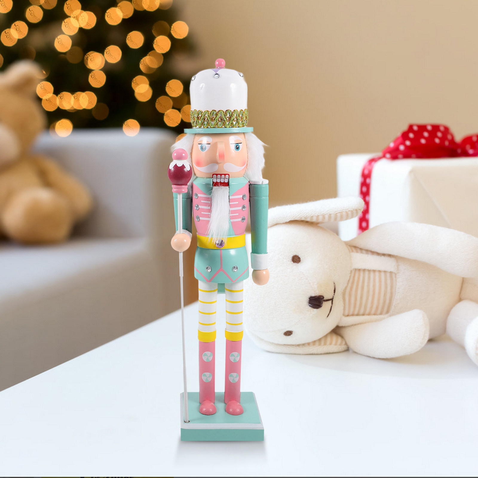 Wooden Nutcracker Ornament Chr - Interior Design Style 评论和价格