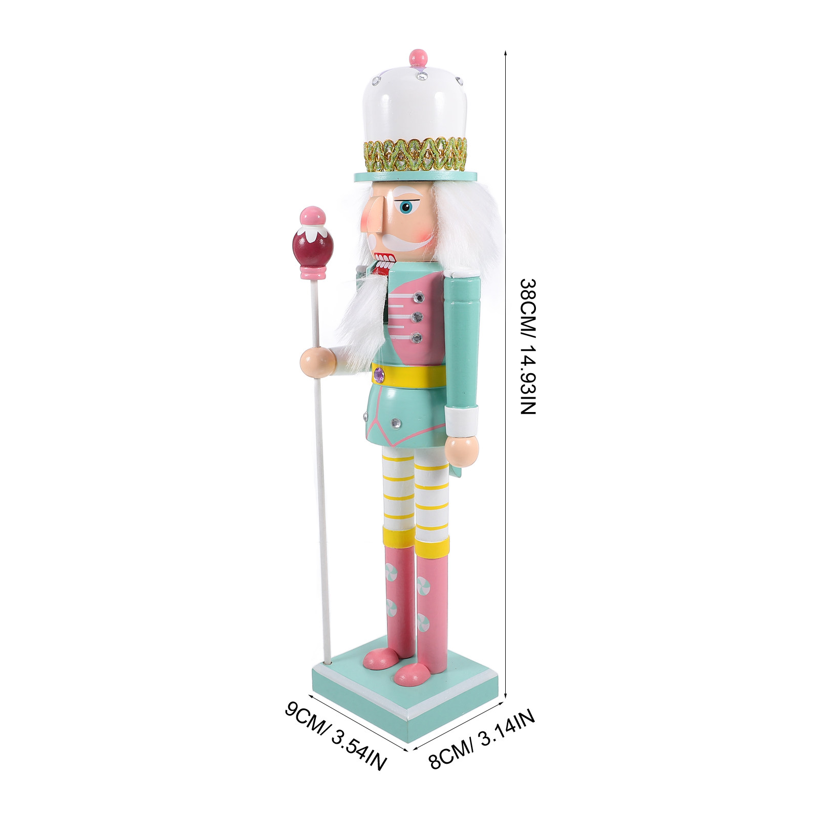Wooden Nutcracker Ornament Chr - Interior Design Style 评论和价格