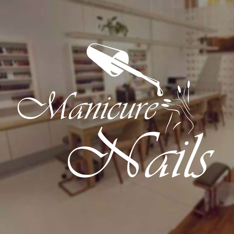 Wall Decal Manicure Vinyl Wind - Interior Design Nail Salon 评论和价格