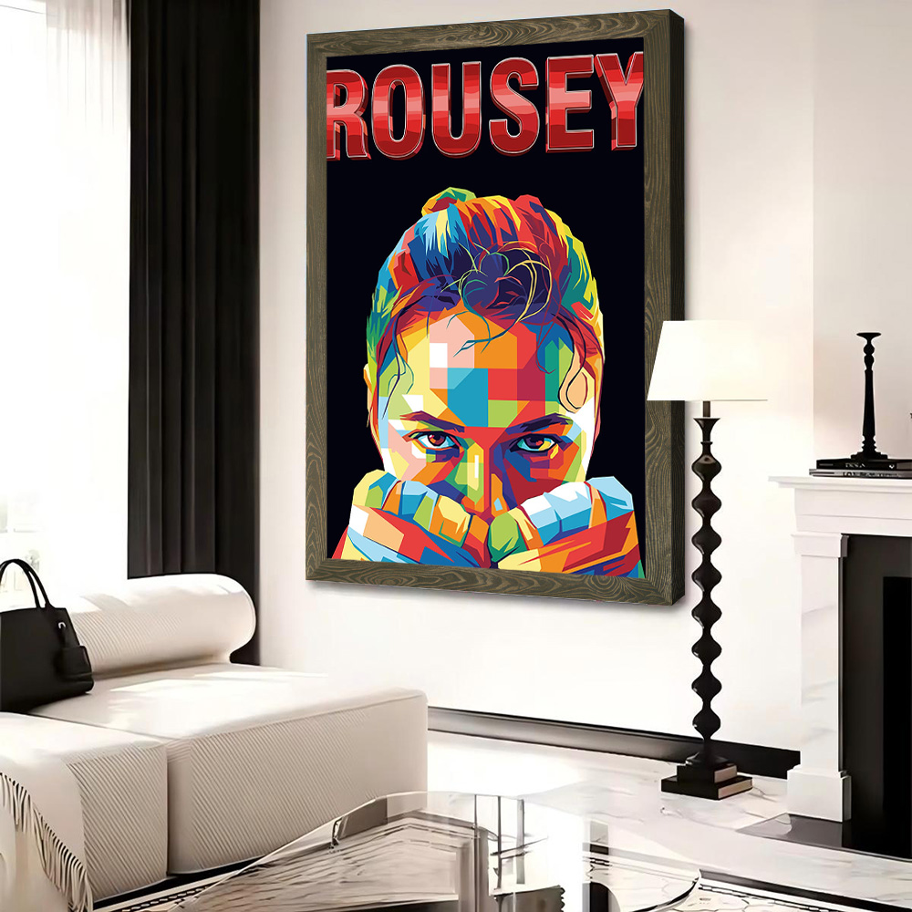 Rousey: Ronda Rousey Pop Art P - Interior Design Modern 评论和价格