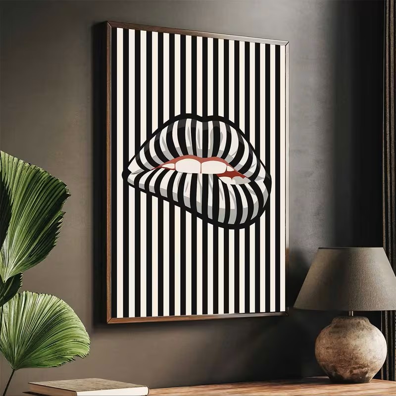 Simple and Abstract Striped Li - Interior Design Modern 评论和价格