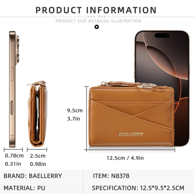 Baellerry Women's Short Wallet - Interior Design Photo 评论和价格