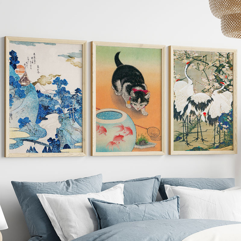 Japanese Katsushika Hokusai Ca - Interior Design Modern 评论和价格