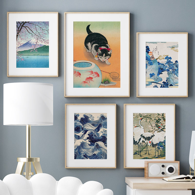Japanese Katsushika Hokusai Ca - Interior Design Modern 评论和价格