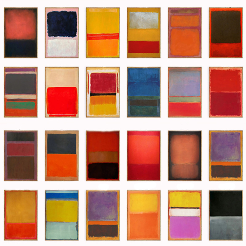 Wall Decor, Mark Rothko Poster - Interior Design Modern 评论和价格