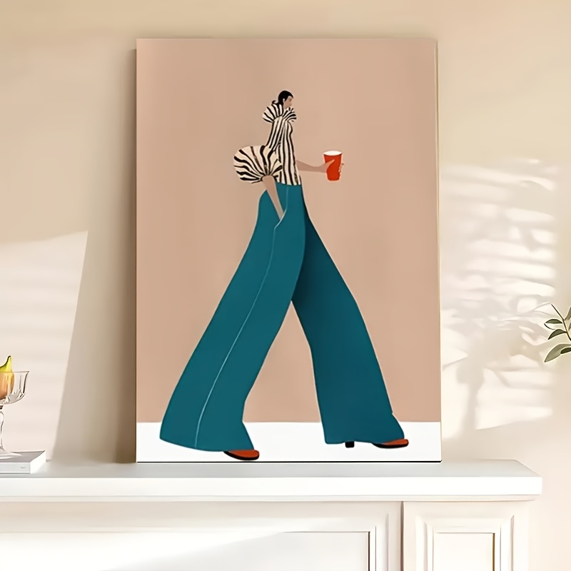 Fashionable Blue Pants Woman P - Interior Design Modern 评论和价格